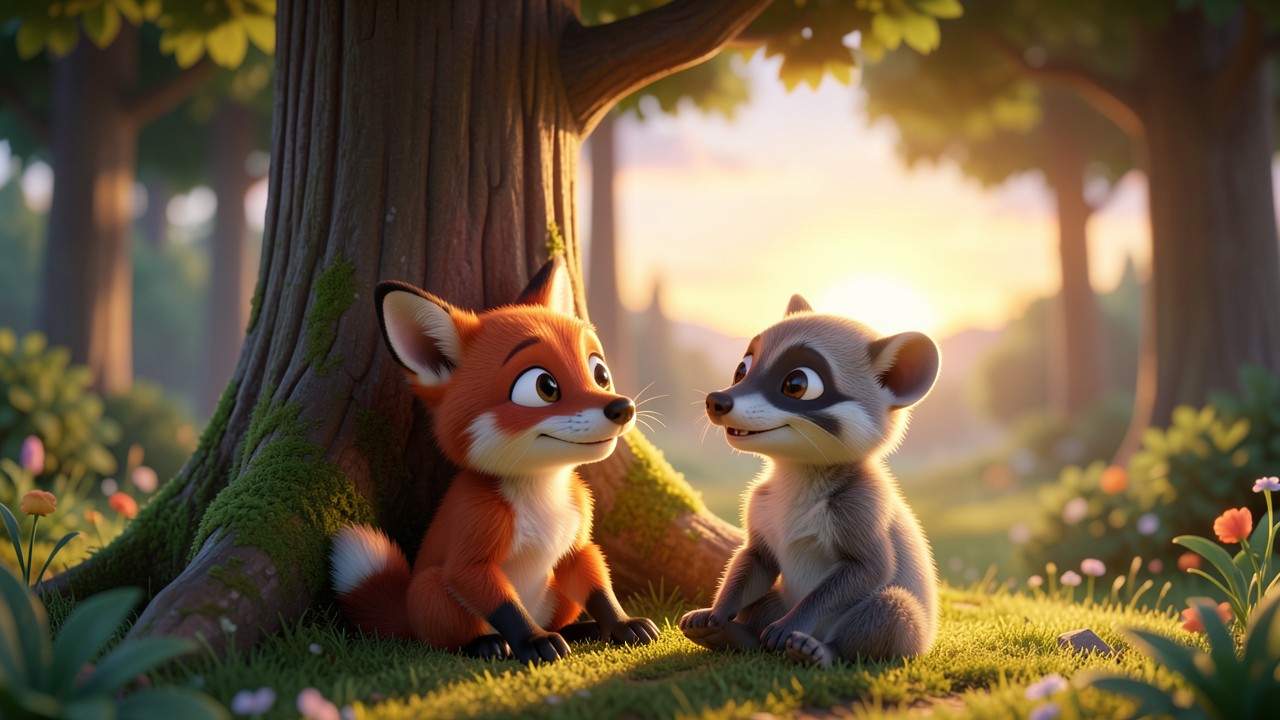 Freundschaft Geschichte: Der Fuchs und das Erdmännchen