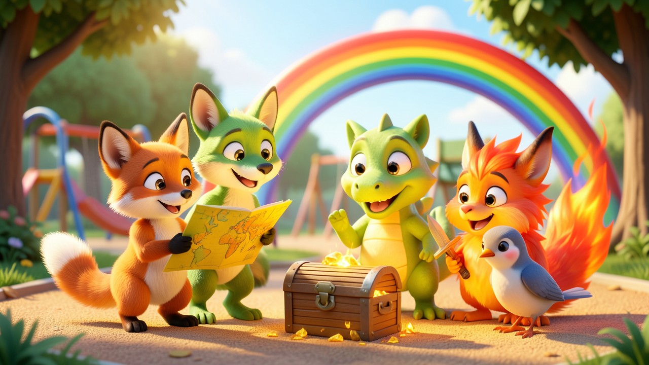 Geschichten im Kindergarten: Der kleine Fuchs und die verlorene Karte