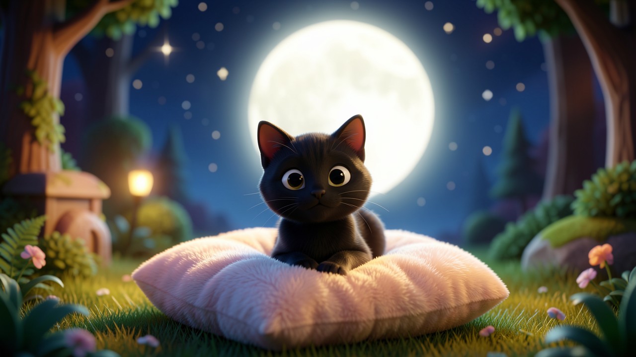 Histoire courte pour dormir 3 ans: La Lune qui Chantait
