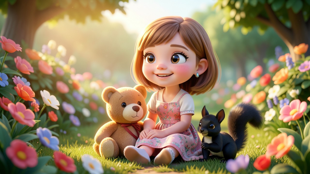 Moral de Fabulas: A Menina e o Ursinho de Pelúcia
