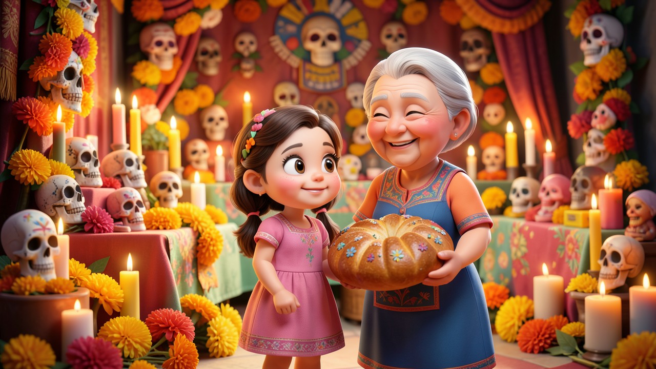 Cuento de día de muertos corto: La calaverita de colores