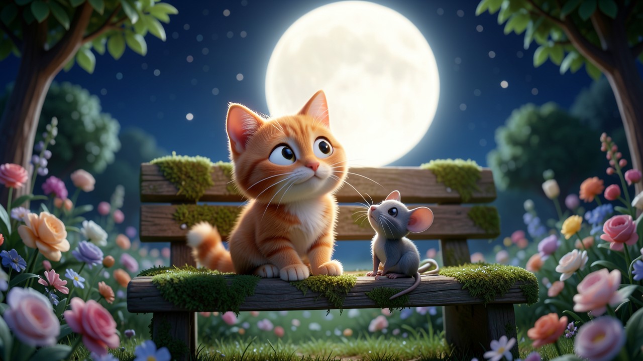Histoire pour dormir gratuite : Le Chat qui Chantait sous la Lune