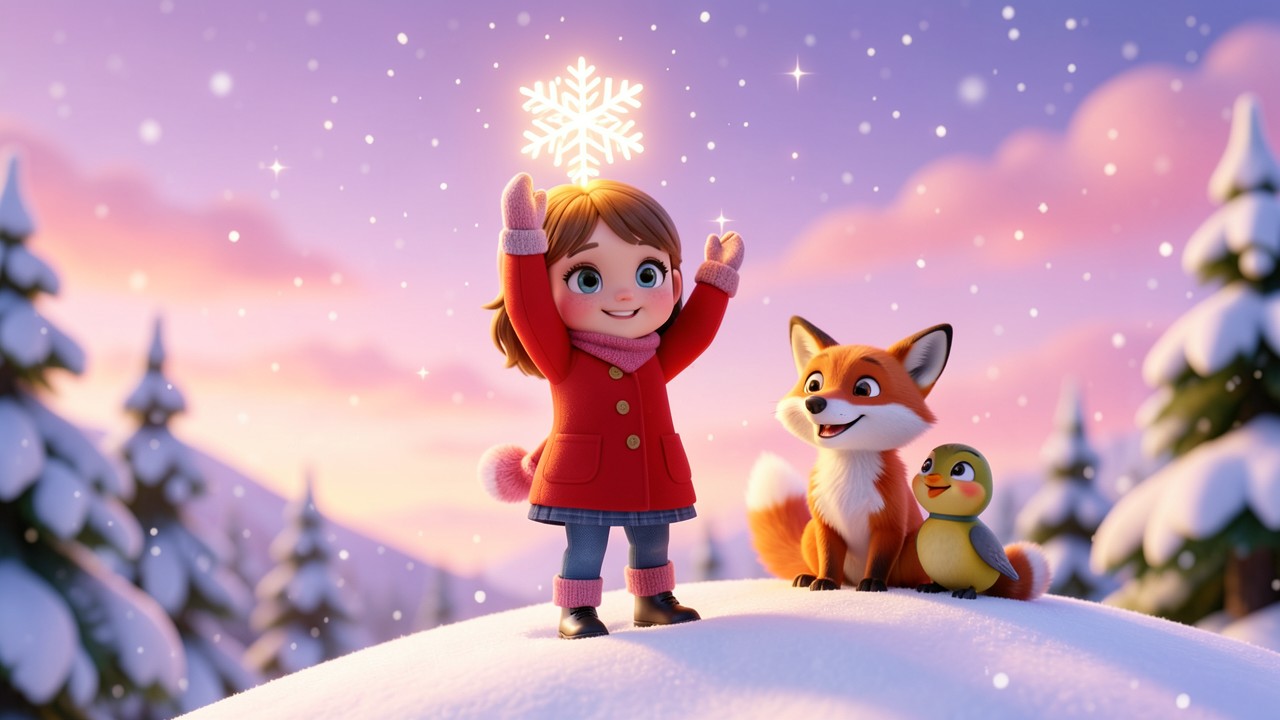 Winter Stories for Kindergarten: The Snowflake's Secret