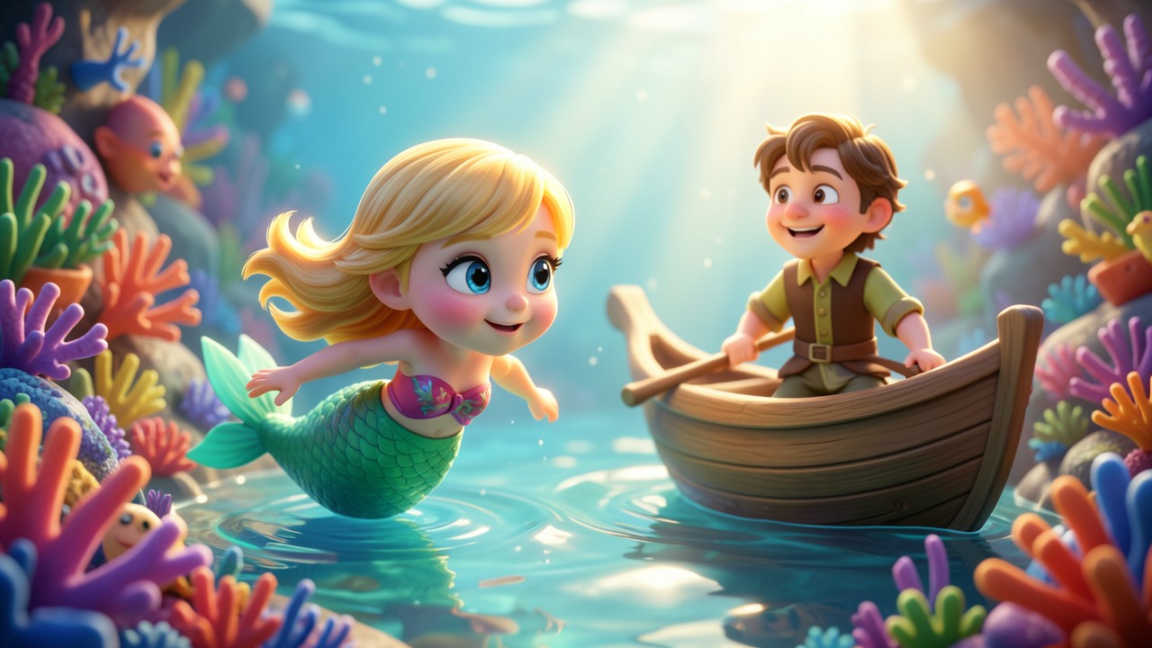 Histoire pour enfant 4 ans : La Petite Sirène et le Roi des Mers