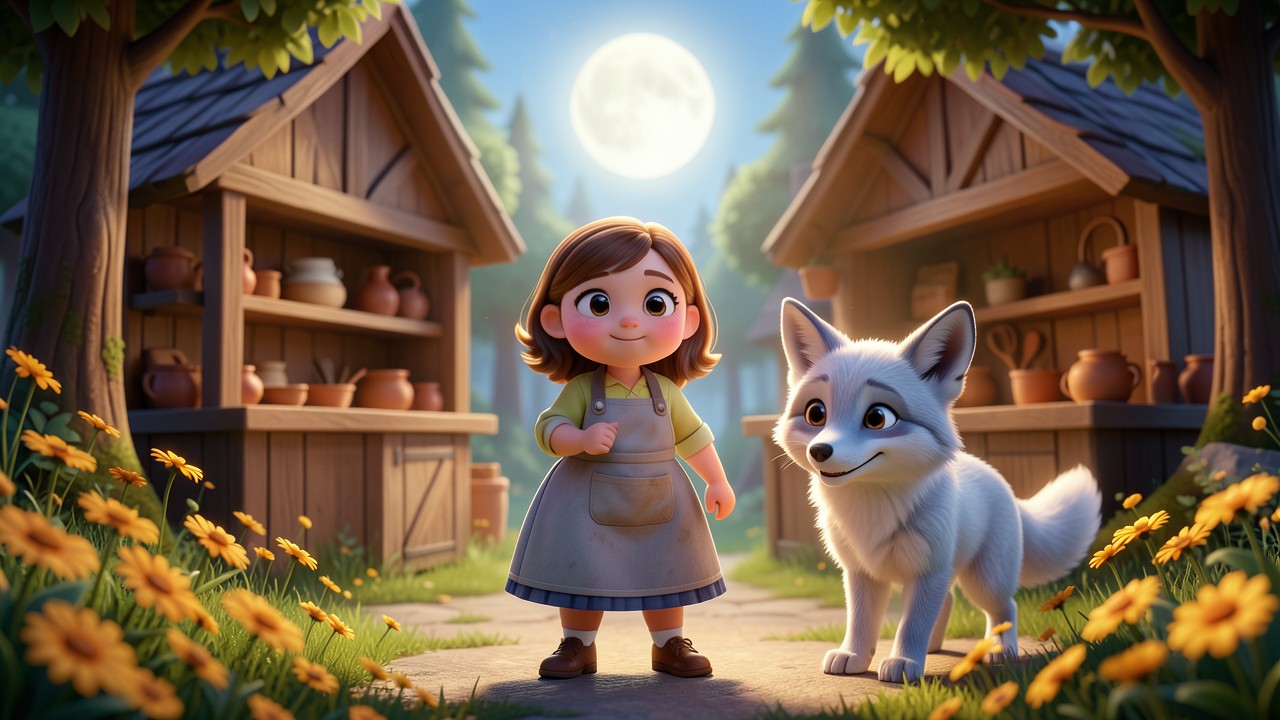 Germany Folk Tales: The Baker and the Moonlit Fox