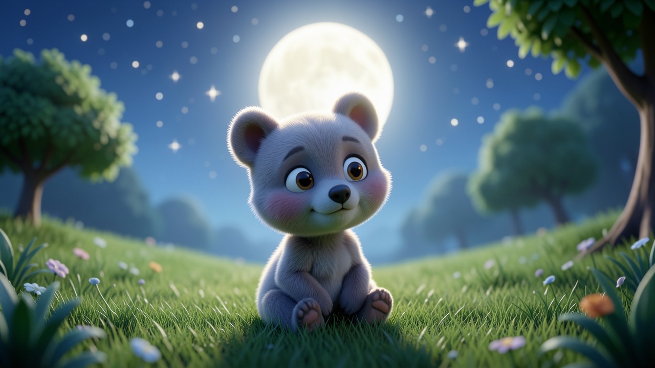 Storie Corte della Buonanotte: La Luna e il Piccolo Orso