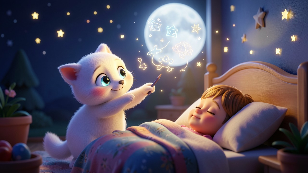 História para neném dormir: O Leitinho da Lua