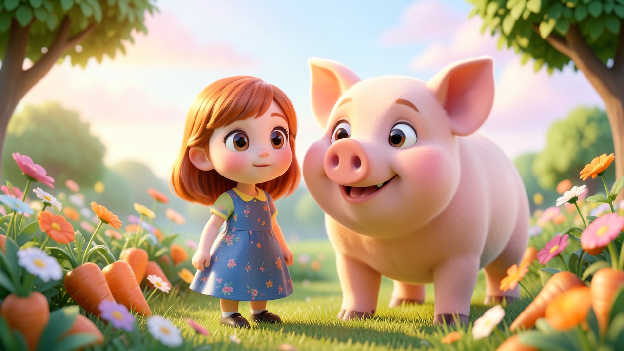 Historinha para bebê: A Menina e o Leitão Quente