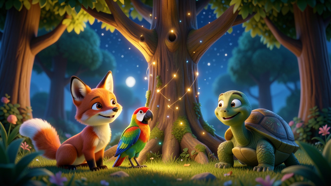 Cuentos infantiles con imagenes: El Festival de las Luces de la Selva