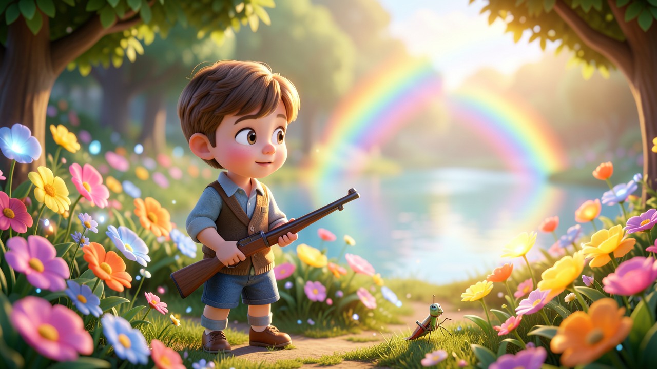 Titulos de cuentos para niños: La carabina del abuelo y el secreto del jardín