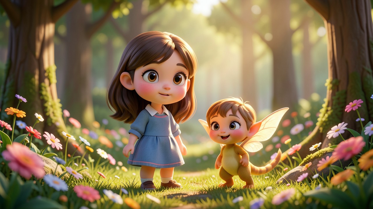 Cuentos sobre valores para niños: La amistad de Lila y el duende del bosque