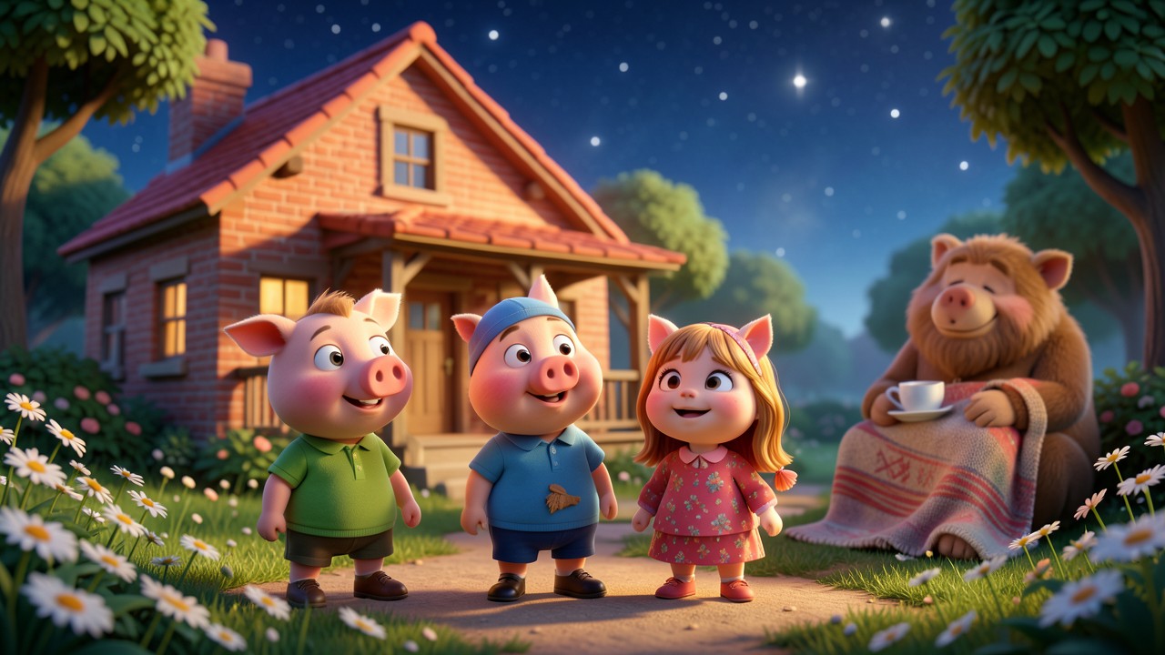 The Three Little Pigs Bedtime Story