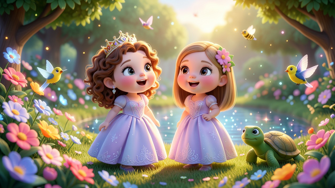 Historinha das Princesas e o Segredo do Jardim Encantado