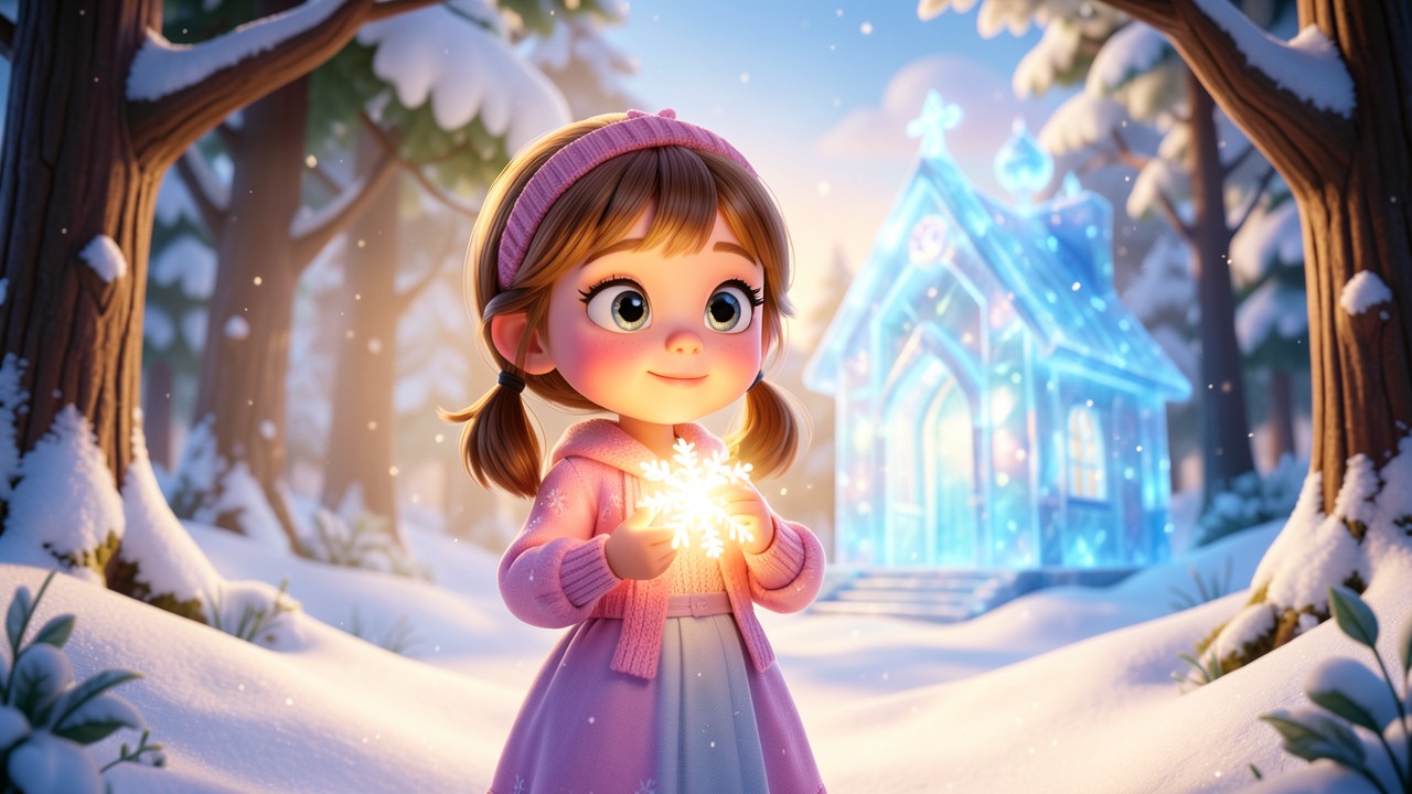 Märchen Schneewittchen und die glitzernde Schneeflocke