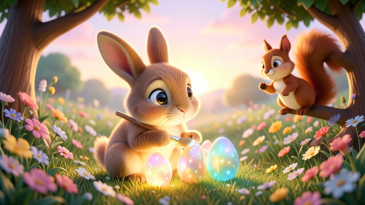 Histoire de paques pour enfants : Le lapin qui savait rêver