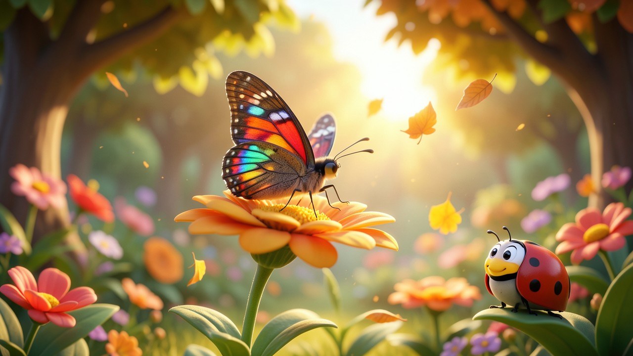Beispiele für eine Kurzgeschichte: Der Schmetterling im Herbstgarten