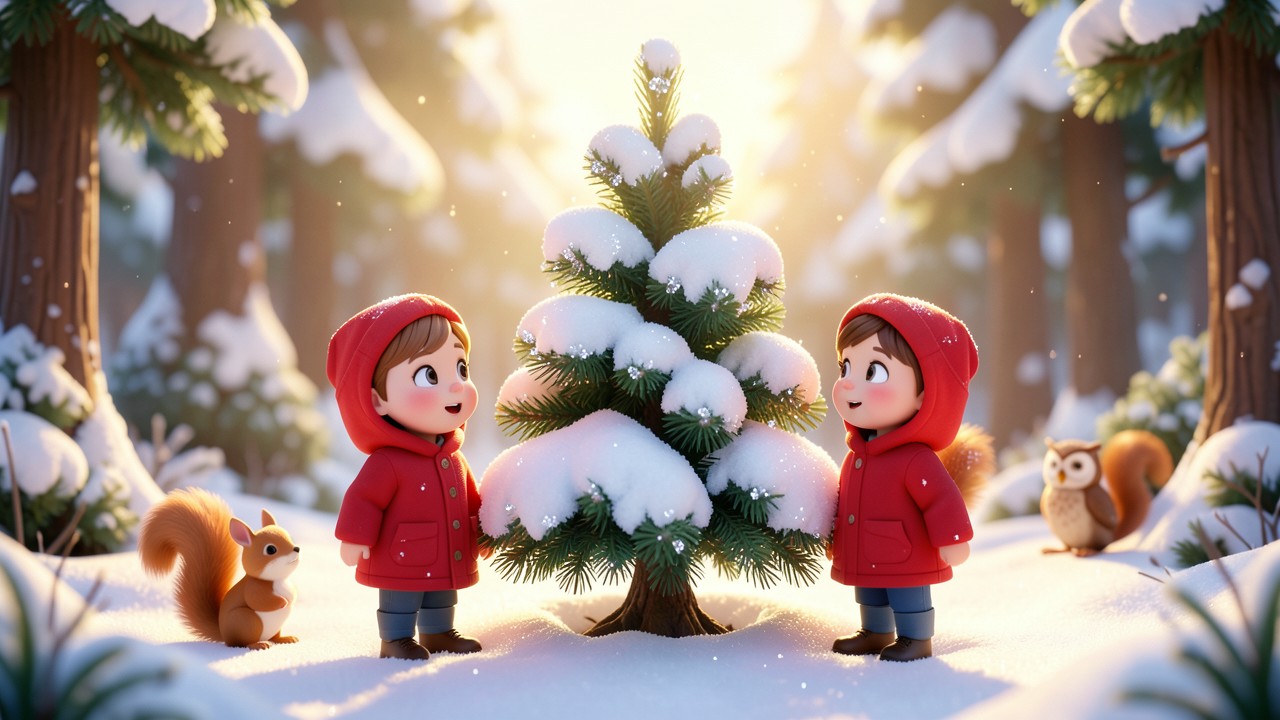 L'histoire du sapin de Noël qui rêvait de neige