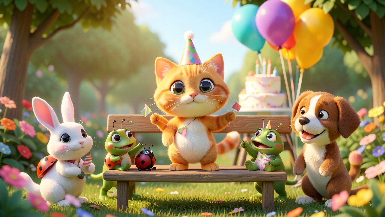Histórias Engraçadas Curtas: A Festa do Gato Preguiçoso
