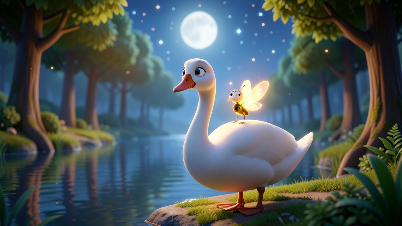 Favole della buonanotte famose: La Lucciola e il Cigno Perduto