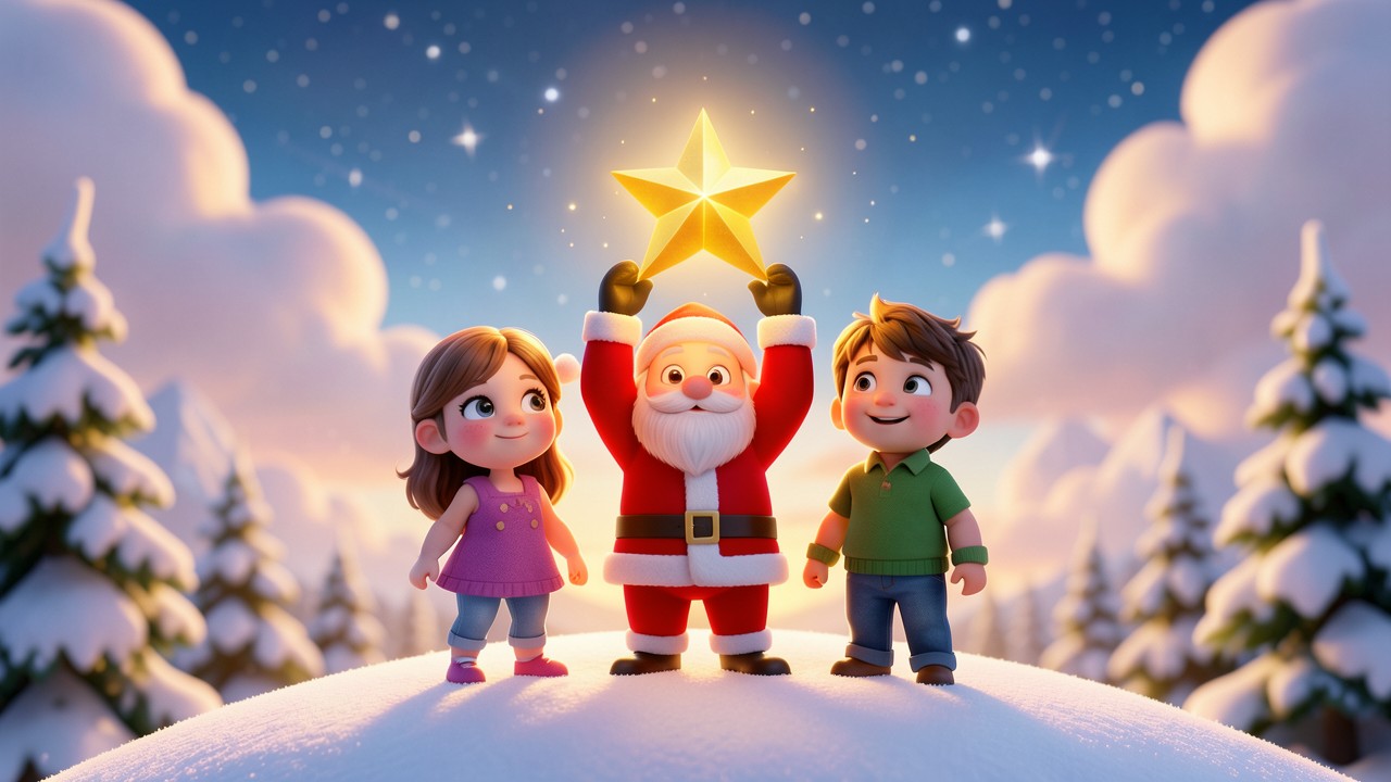 Racconti sull'inverno per bambini: La nevicata magica di Babbo Natale