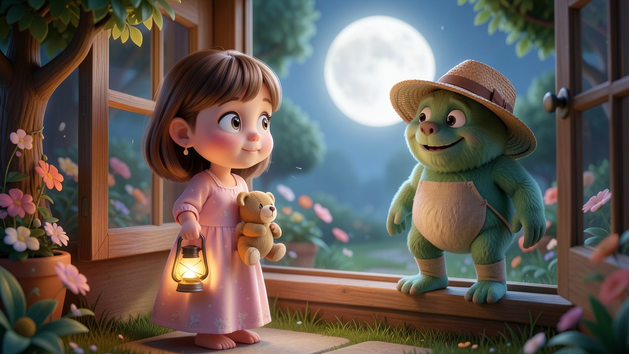 Historinha para Crianças Dormir: A Lua e o Monstro de Pernas de Pano
