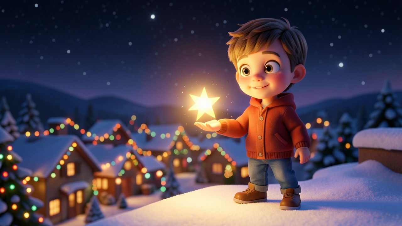 Kurze Weihnachtsgeschichte vorlesen: Der Stern am Dach