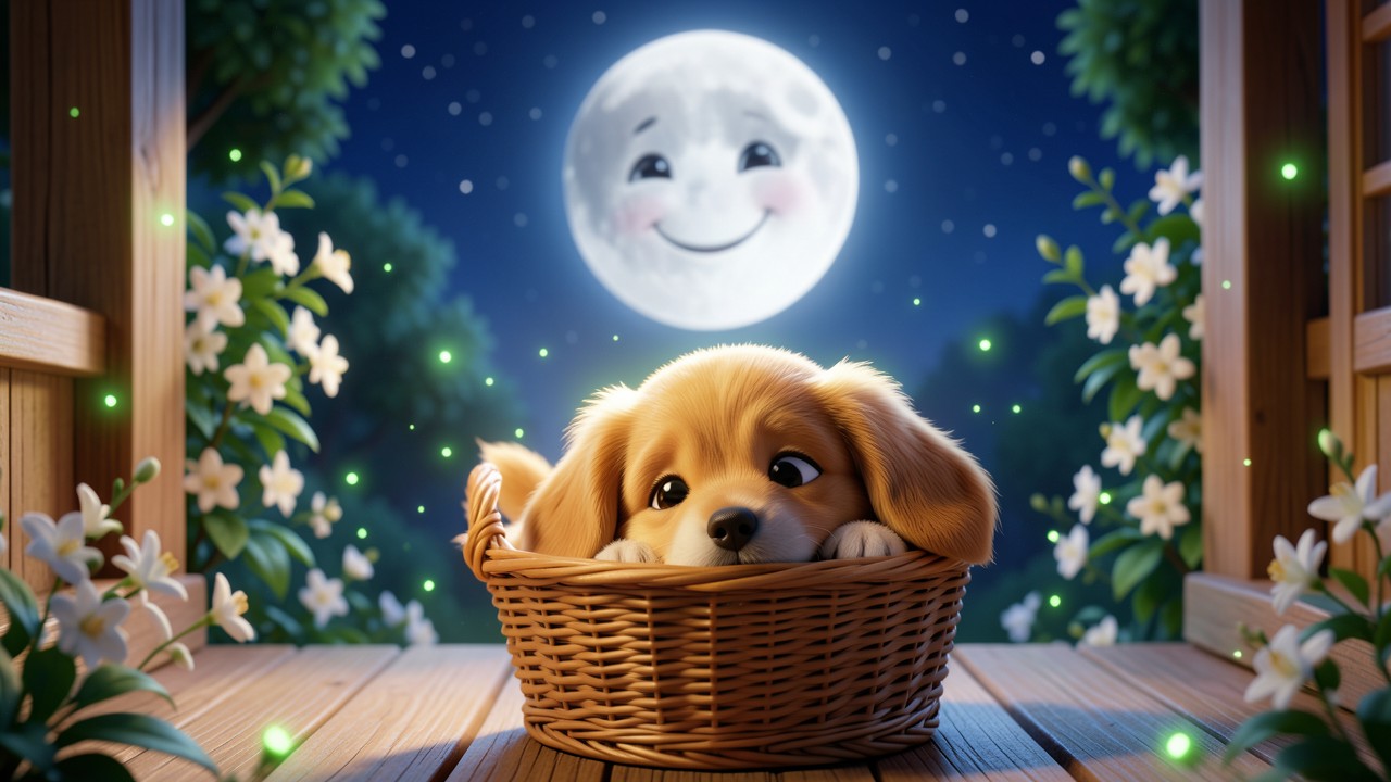 Storie rilassanti per dormire da leggere: La Luna e il Piccolo Cane