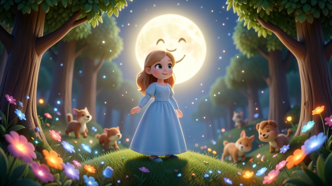Favola della Buonanotte Principessa: La Luna che Sorrise a Sofia