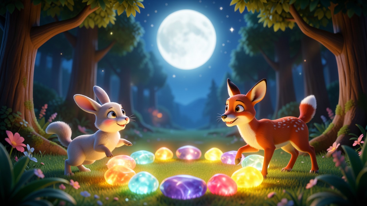 Stories About Animals: The Moonlit Dance of the Forest Friends