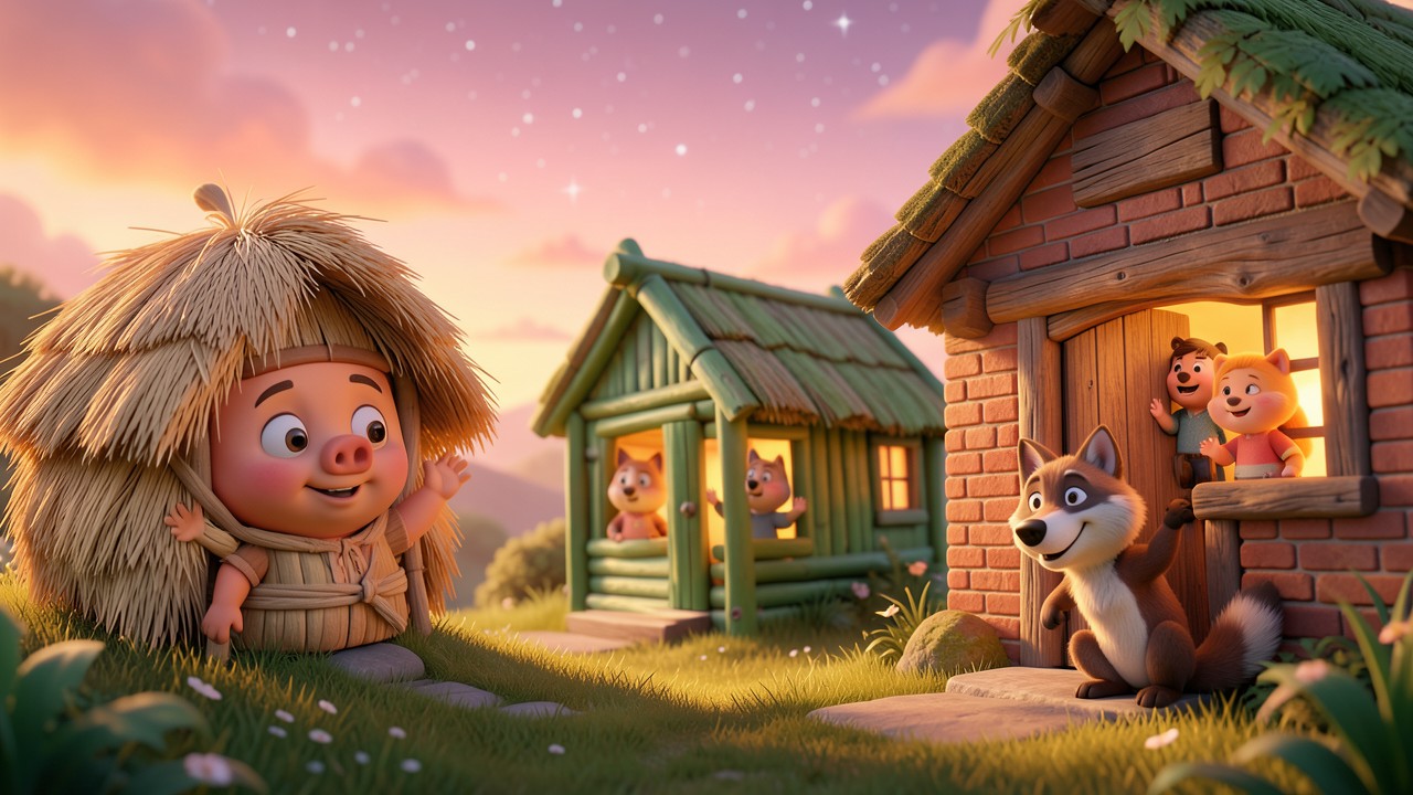 Three Little Pigs Bedtime Story: A Cozy Tale of Bricks and Dreams