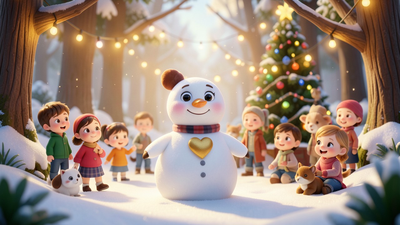 Kurzgeschichten zur Weihnachtszeit: Der Schneemann mit dem goldenen Herz