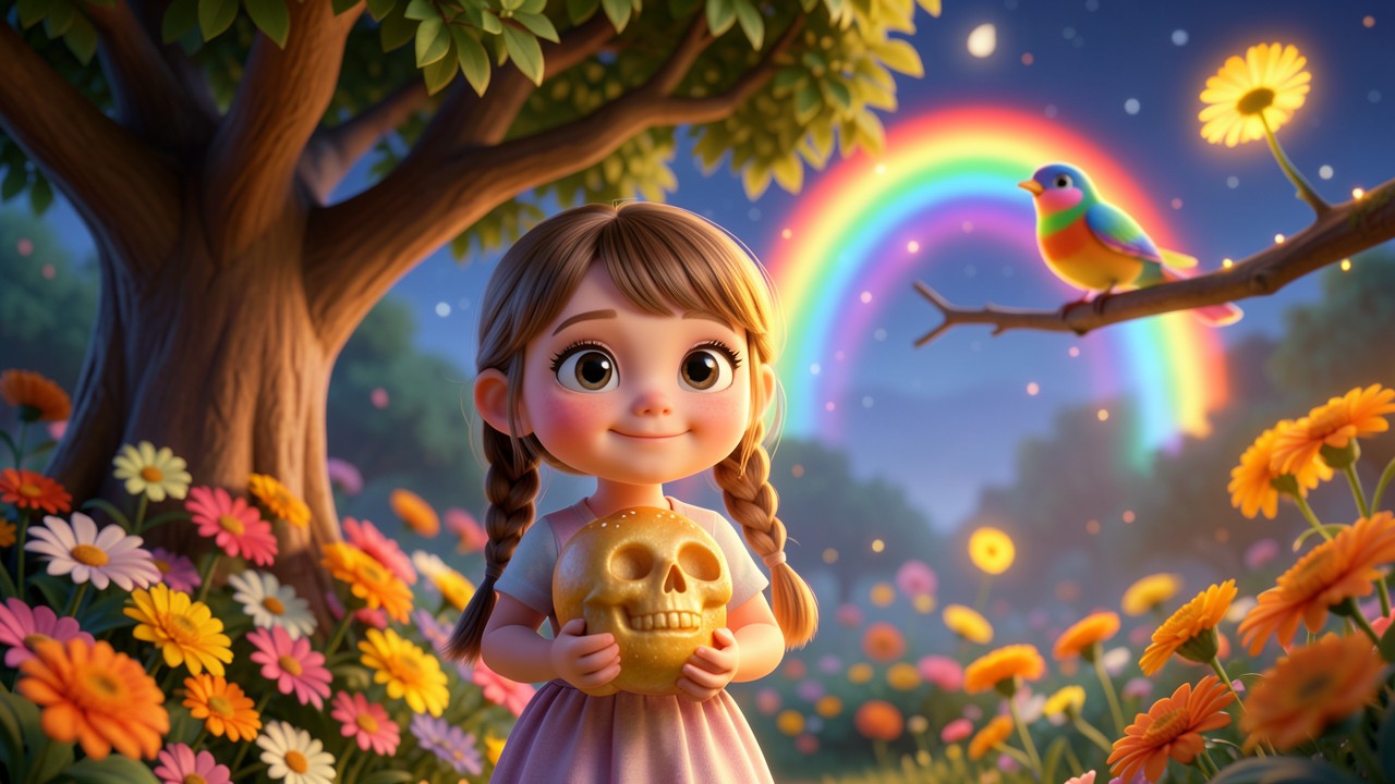 Cuento inventado del día de muertos largos: La historia de los panes de muerto y el pájaro de colores