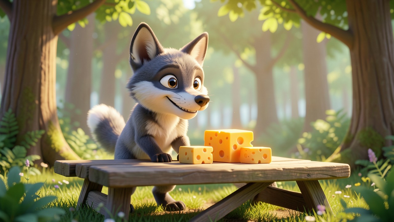Conte du loup et les trois petits fromages