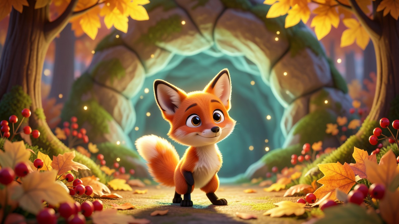 Kurzgeschichten Stories: Der Fuchs im Herbstwald