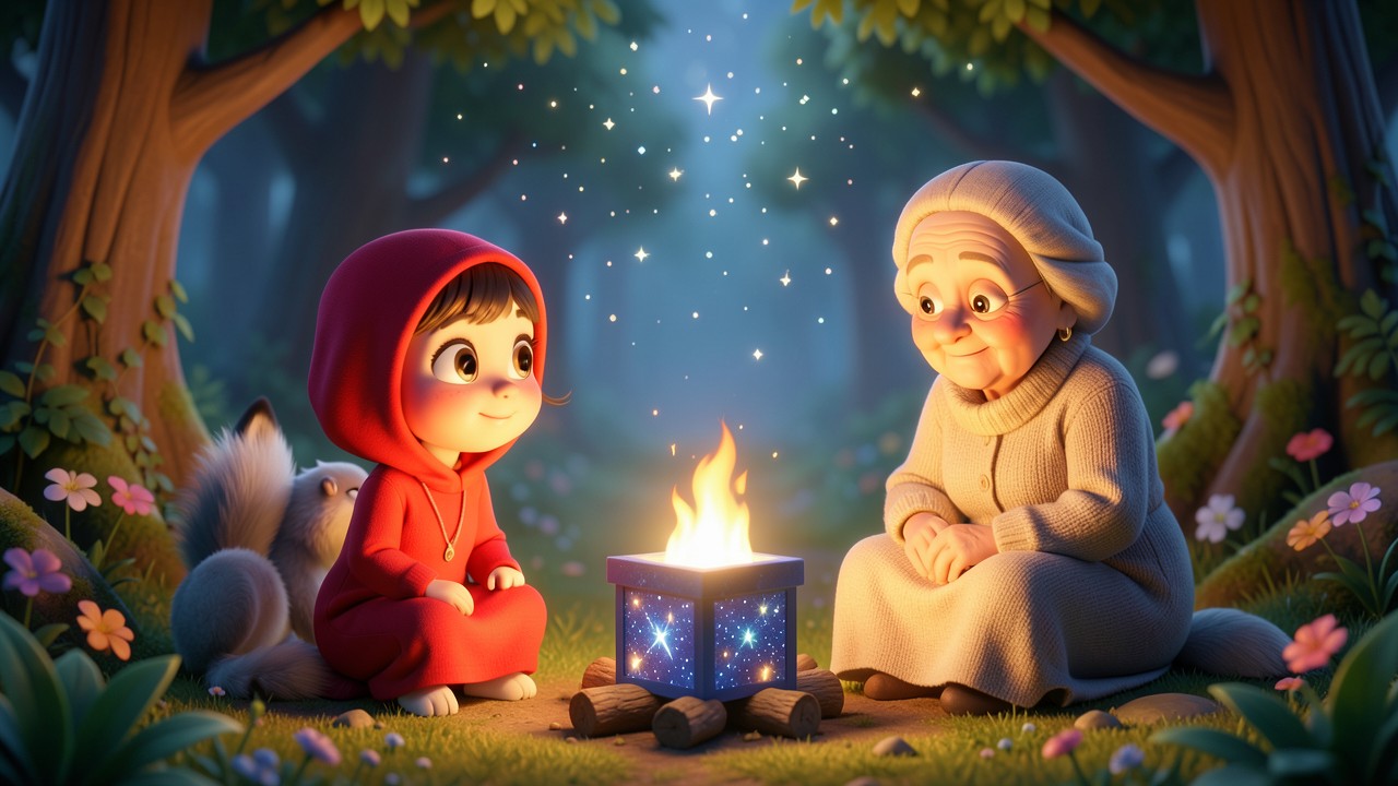 Histoire le petit chaperon rouge et le colis des étoiles