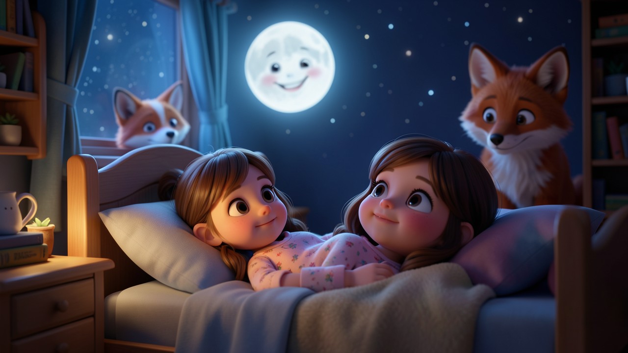Gute Nacht Geschichte zum Lesen: Das Lachen des Mondes