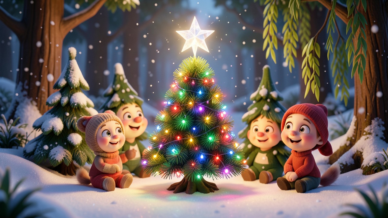 Cuentos de navidad cortos: La estrella que brilló en el árbol