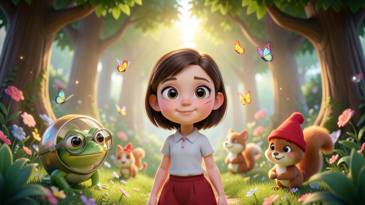 Une histoire sur les animaux et le jardin secret de Lila