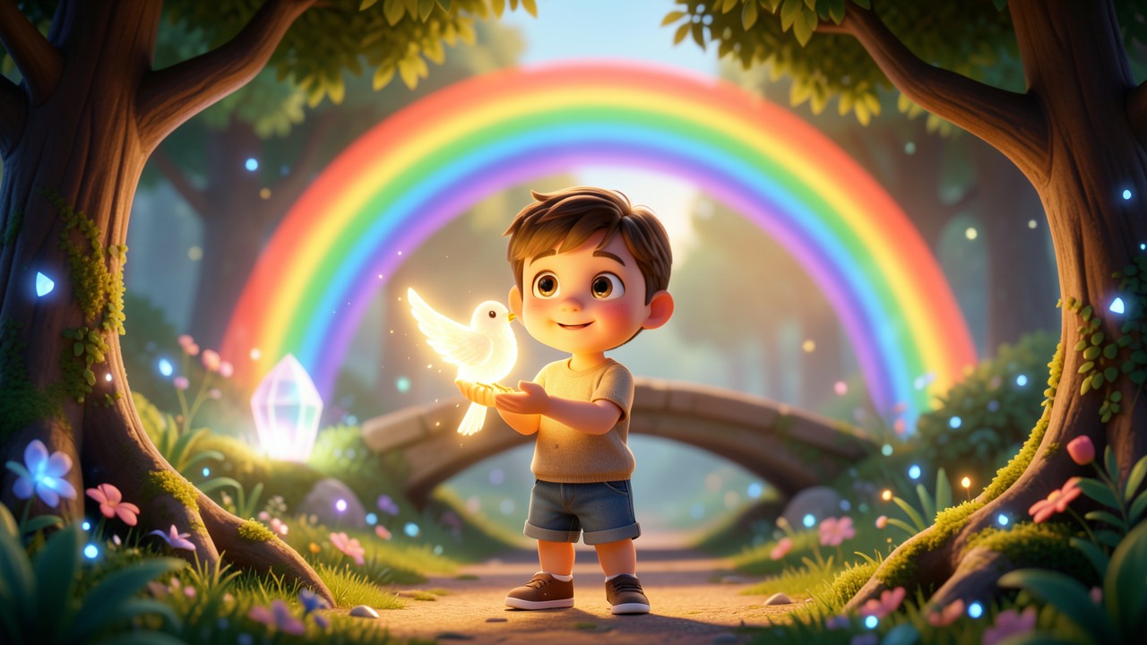Contos de Fadas Texto: O Pássaro de Luz e o Menino Perdido
