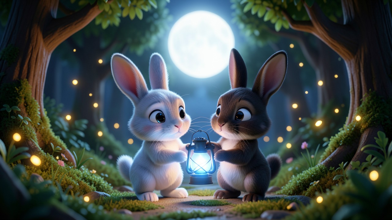 Stories with Rabbits: The Moonlit Hop of Thistle and Bramble