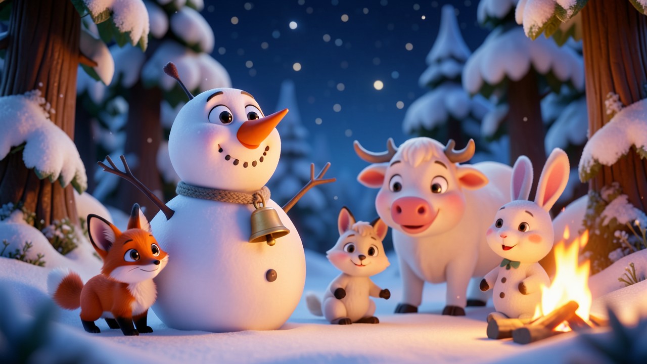 Weihnachtsgeschichten lustig: Der Schneemann mit dem Lachproblem