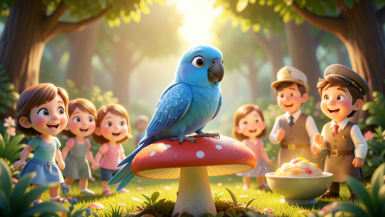 A Funny Small Story About a Pudding-Powered Parrot