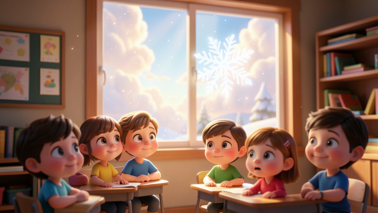 Kindergarten Winter Stories: The Snowflake's Secret