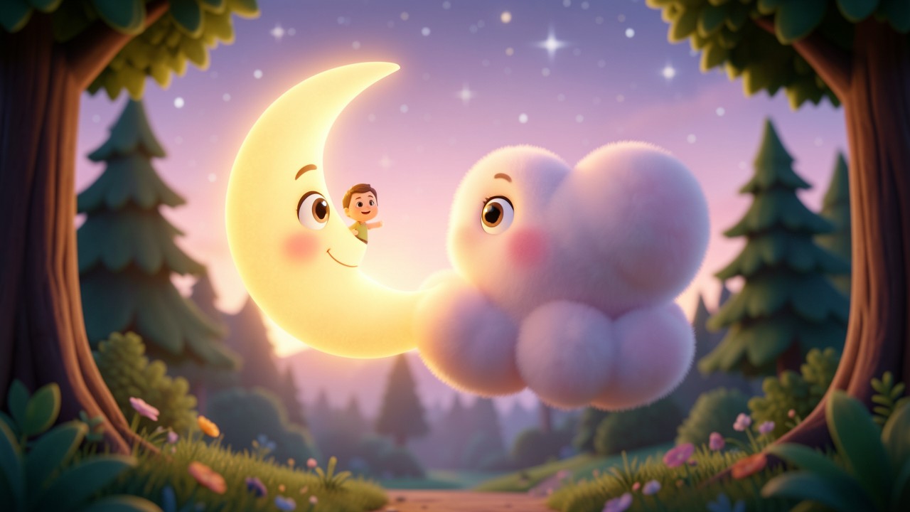 Mes histoires du soir : La Petite Lune et le Nuage Perdu