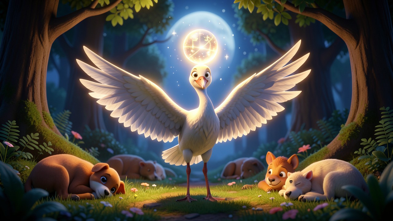 Fantasiegeschichte Tiere: Der Mondstorch und die verschwundene Melodie