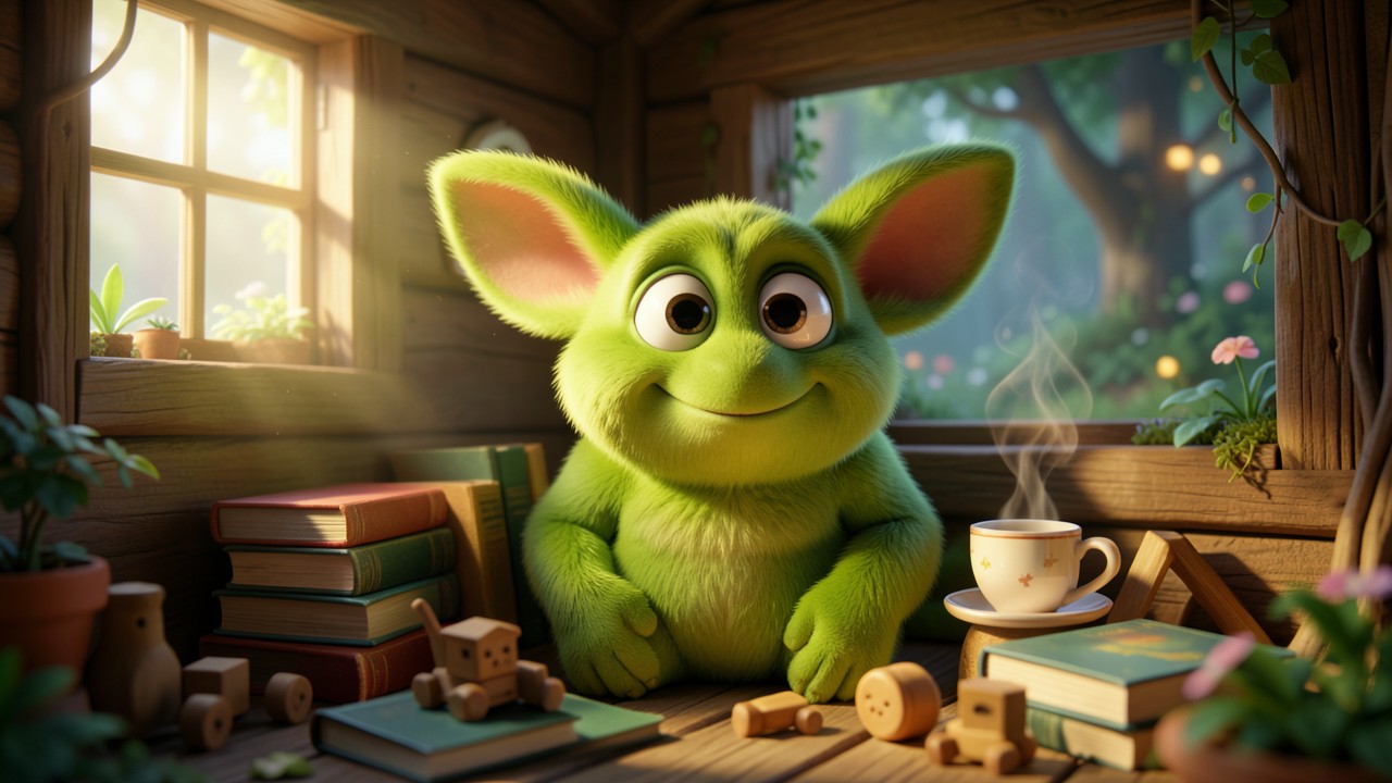 Cuentos de monstruos para niños: La cabaña del monstruo amable