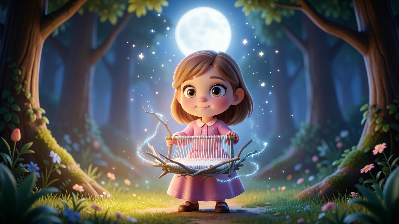 Fairy Tales Folklore: The Moonlit Weaver and the Starry Thread