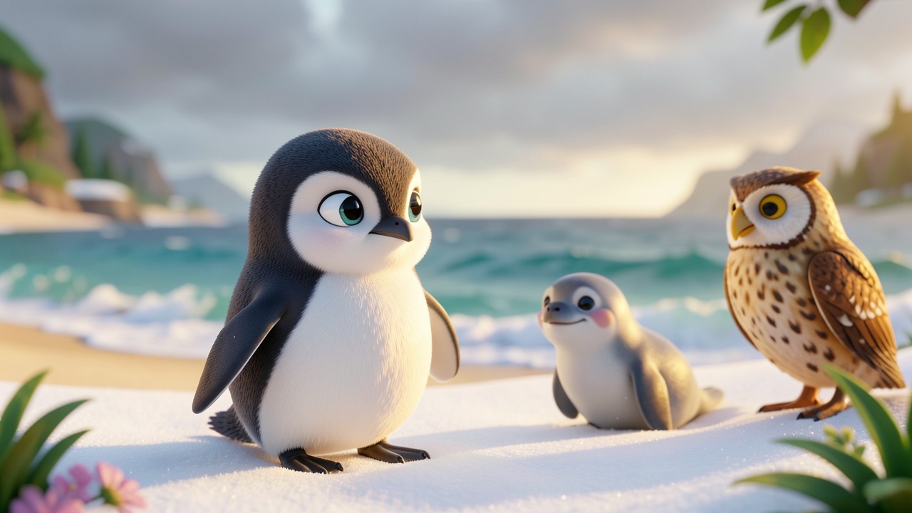 Histórias Curtas e Legais: O Pinguim que Não Sabia Nadar