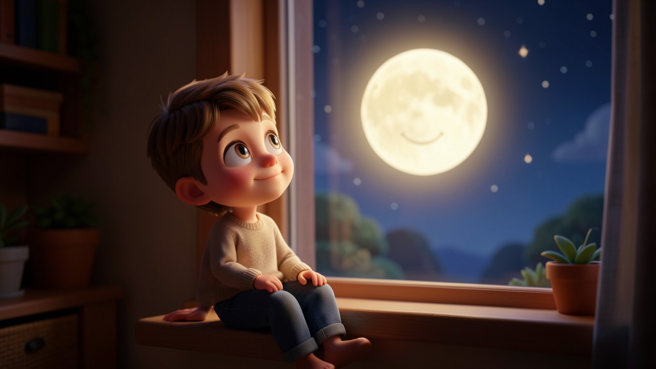 Histoire à lire pour s'endormir : La Lune et le Petit Chuchoteur