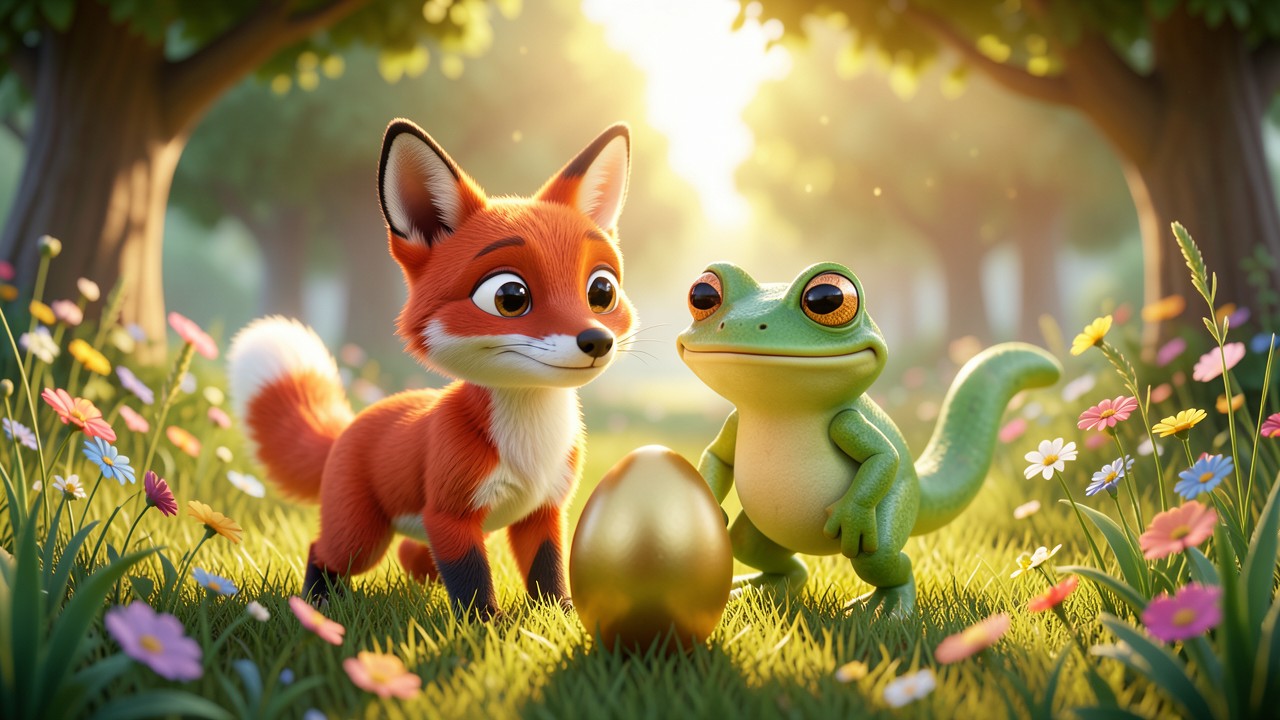 Fabeln lesen mit dem Fuchs und dem Frosch